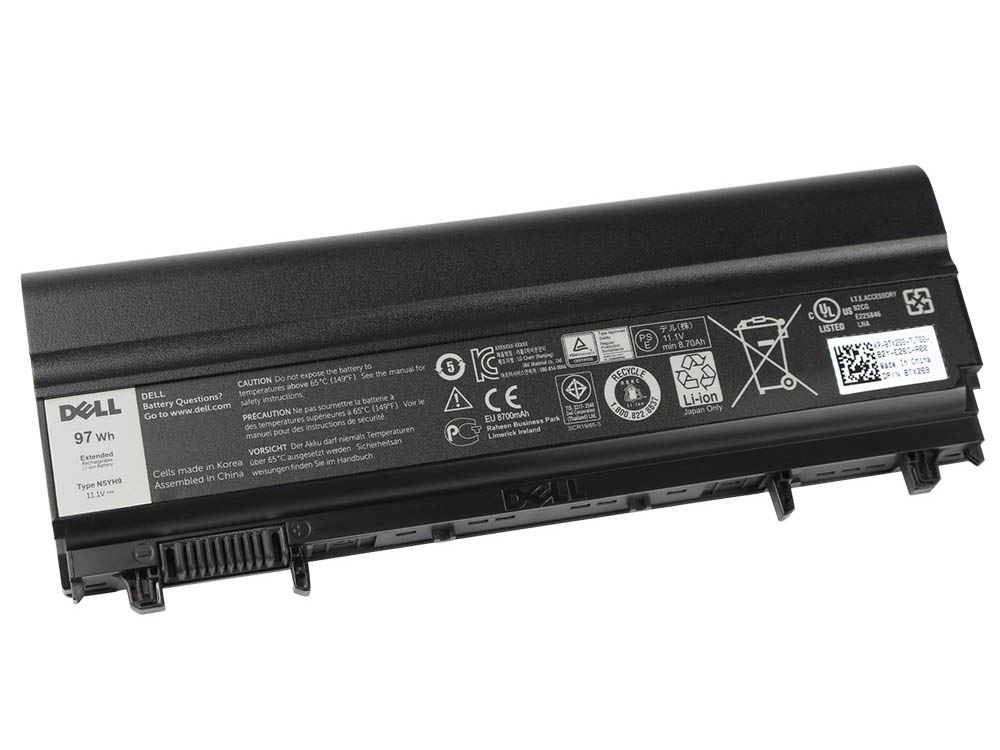 (image for) 97Wh 9Cell Dell N5YH9 Battery Replacement