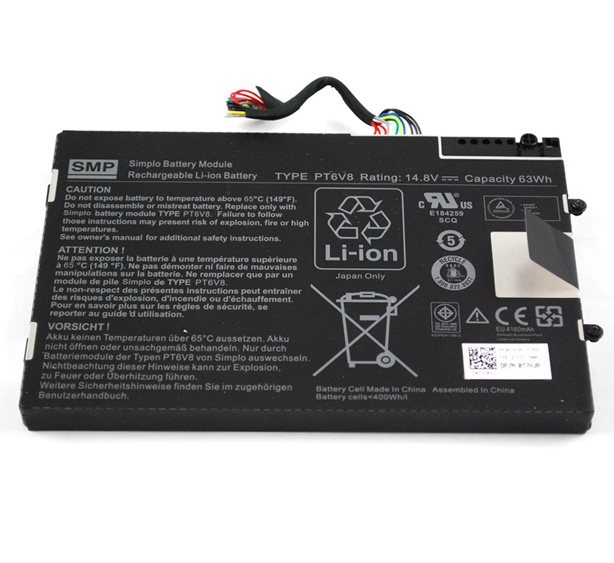 (image for) 63Wh Dell 8P6X6 P06T PT6V8 T7YJR Battery