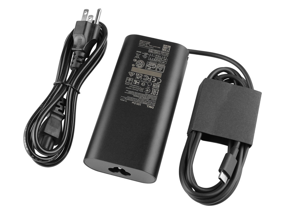 (image for) Original 100W USB-C Charger Dell Pro Rugged 13 RA13250 P149G P149G002 AC Adapter + Cable