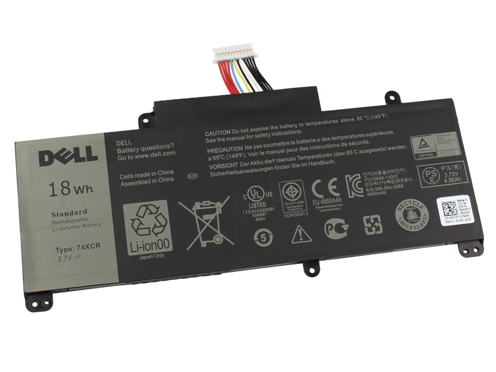 (image for) Original 3.7V 18Wh Dell 074XCR 74XCR Battery