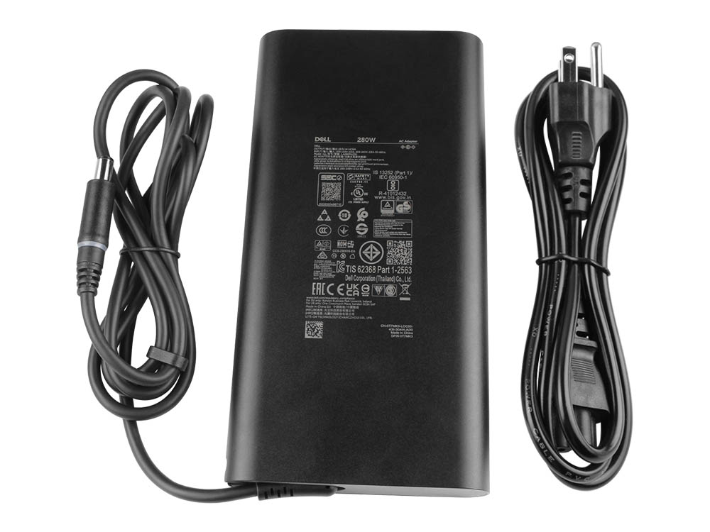 (image for) Original 280W GaN Charger Dell LA280PM230 AC Adapter + Cable