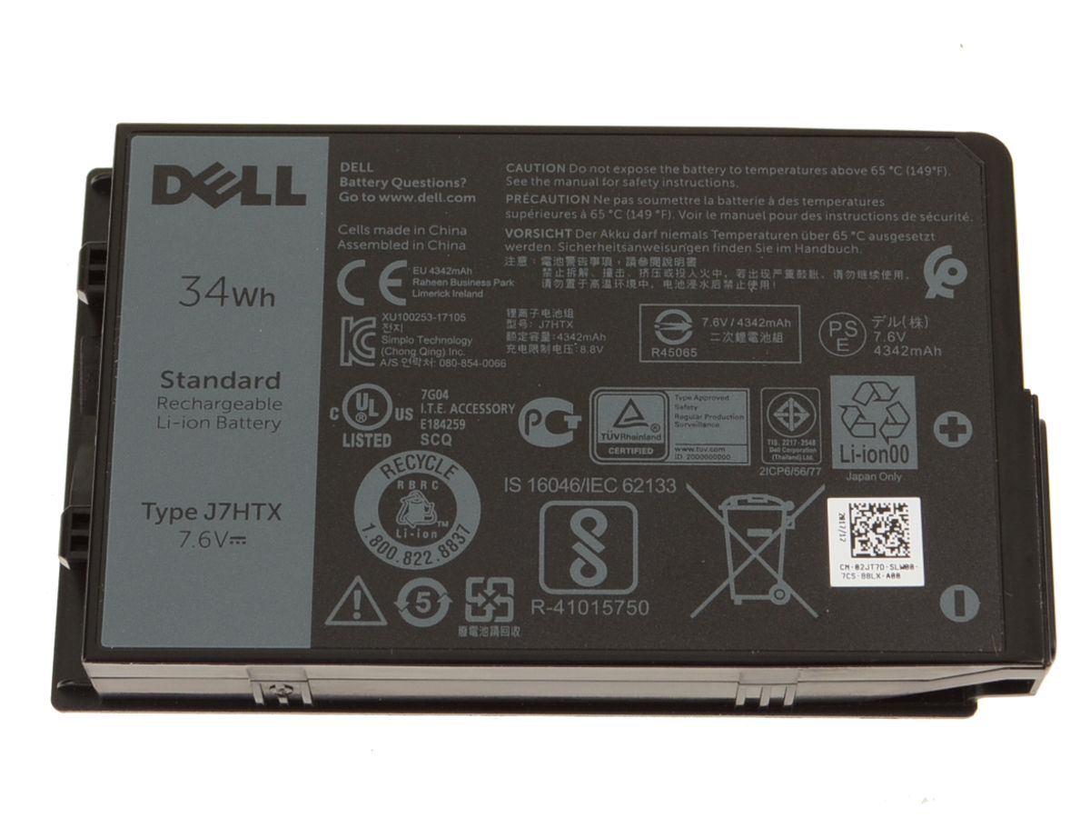 (image for) Original 4342mAh 34Wh Battery Dell 451-BCDH J82G5