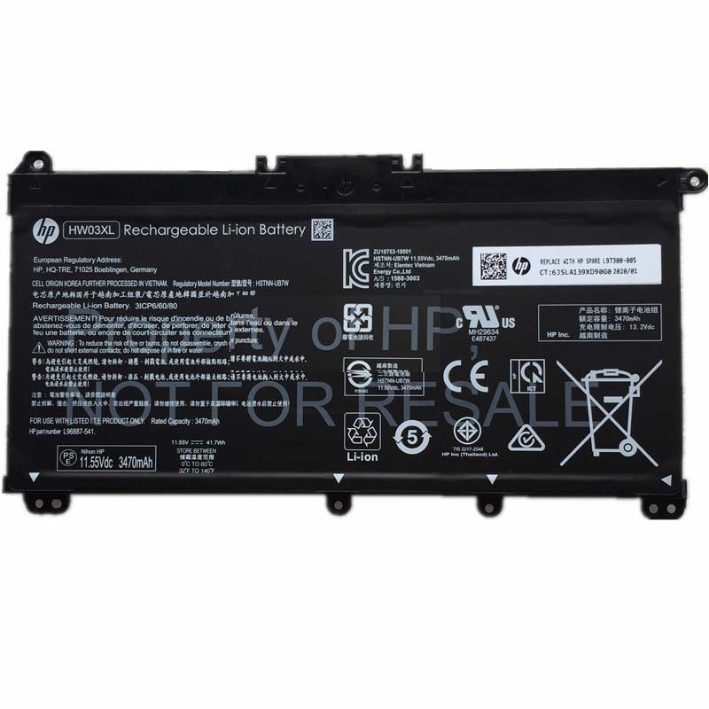 (image for) Original Battery HP 17-cn0037nb 17-cn0022nt 17-cn0164st 3440mAh 41.04Wh